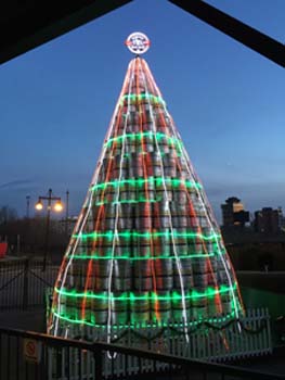Beer Keg Christmas Holiday Tree