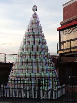Christmas Beer Keg Tree