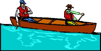 Canoeing on National Canoe Day. June Holiday.