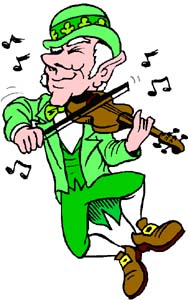 Irish Leprechaun with Violin