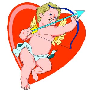 Cupid a symbol of Valentine's Day love