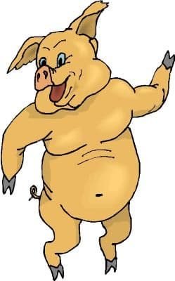 Pig Dancing When is Pigs in a Blanket Day? Yellow pig day
